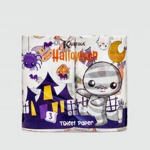 Туалетная бумага WORLD CART Halloween 4 шт
