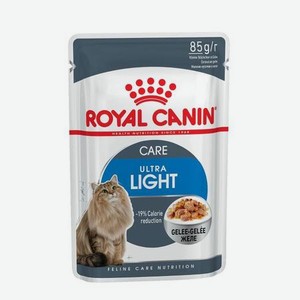 Корм влажный для кошек ROYAL CANIN Ultra light 85г желе склонных к полноте пауч