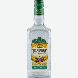 Напиток спиртной EL BANDIDO Текила Негро Бланко алк.38%, Италия, 0.7 L