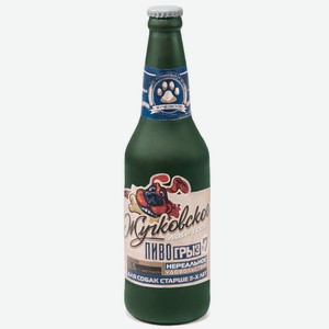 Triol бутылка  Жучковское , виниловая игрушка с пищалкой для собак (215 г)