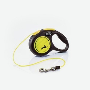 Flexi рулетка-ремень светоотражающая для собак, желтая (15кг, 5м)