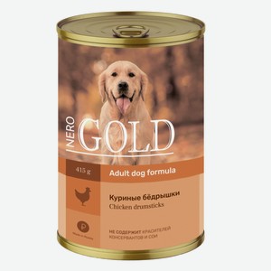 Nero Gold консервы кусочки в желе для собак  Куриные бёдрышки  (810 г)