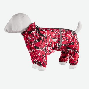 Yami-Yami одежда дождевик для китайской хохлатой собаки, с рисунком  пальмы  (на девочку) (L)