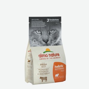 Корм Almo Nature для взрослых кошек, с говядиной и коричневым рисом (400 г)