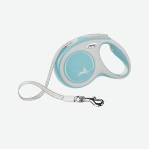 Flexi рулетка-ремень для собак, голубая (15кг 5м)
