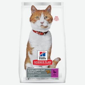Hill s Science Plan сухой корм для кастрированных котов и кошек 1-6 лет с уткой (1,5 кг)