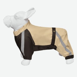 Tappi одежда дождевик для собак  Французский бульдог  без подкладки на кнопках, девочка  Бежевый  (M)