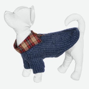 Yami-Yami одежда свитер с рубашкой для собак, синий (XL)