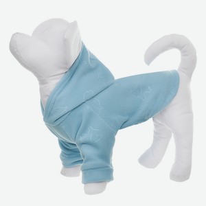 Yami-Yami одежда толстовка для собаки из флиса с принтом  Слоники , голубая (M)