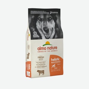Корм Almo Nature для взрослых собак крупных пород, с говядиной (12 кг)