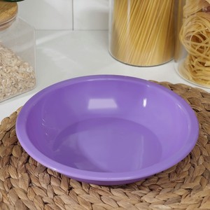 Тарелка пластиковая для первых блюд, цвета в ассортименте