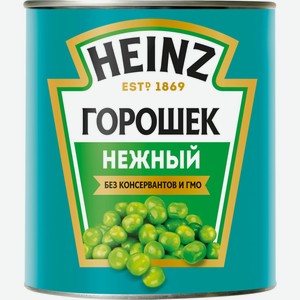 Горошек зеленый HEINZ Нежный из мозговых сортов ж/б, Россия, 400 г