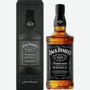 Виски JACK DANIEL S Tennessee whiskey зерновой алк.40% п/у, США, 0.75 L