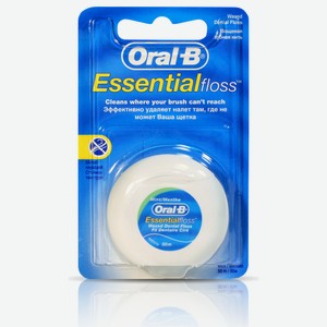 Зубная нить Oral-B Essential floss мятная, 50м Ирландия