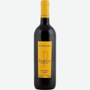 Вино Masserie Pizari Primitivo красное полусухое, 0.75л Италия