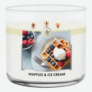 Ароматическая свеча Waffles & Ice Cream (Вафли и мороженое): свеча 411г