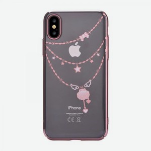 Накладка Devia Crystal Shell Case для iPhone X - Rose Gold