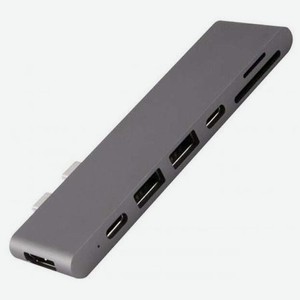 Адаптер Barn&Hollis Multiport Adapter USB Type-C 7 in 1 для MacBook Grey УТ000027061