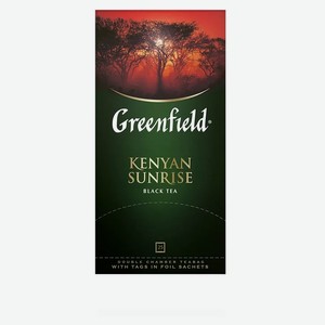 Чай черный Greenfield Kenyan Sunrise в пакетиках, 25 шт