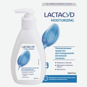 Средство для интимной гигиены Lactacyd Moisturing Увлажняющее с молочной кислотой и экстрактом лотоса, 200 мл
