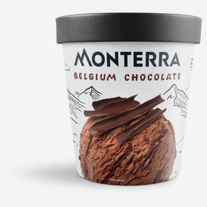 Мороженое Monterra Бельгийский шоколад БЗМЖ, 276 г