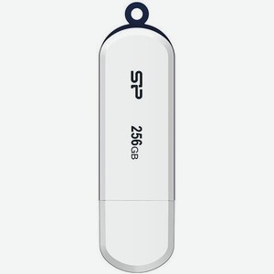 Флешка USB Silicon Power Blaze B32 256ГБ, USB3.2, белый и синий [sp256gbuf3b32v1w]
