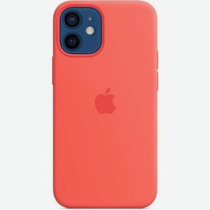 Чехол (клип-кейс) Apple Silicone Case with MagSafe, для Apple iPhone 12 mini, противоударный, розовый цитрус [mhkp3ze/a]