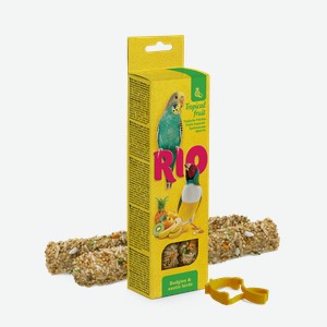 РИО 40гр*2шт Палочки для волнистых попугайчиков и экзотов с тропическими фруктами