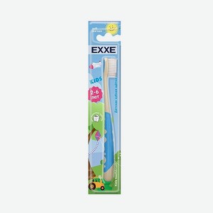 Детская зубная щетка EXXE Kids, мягкая щетина, 2-6 лет