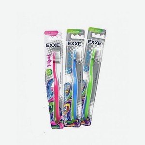 Детская зубная щетка EXXE School, мягкая щетина, 6-12 лет