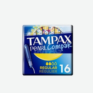 Тампоны с аппликатором TAMPAX Compak Pearl в асс-те, 16 шт