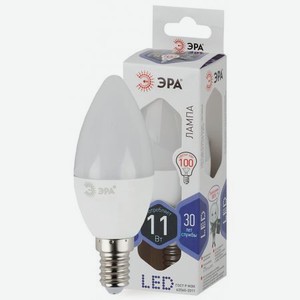 Лампа ЭРА LED smd B35-11w-860-E14 свечка теплый свет