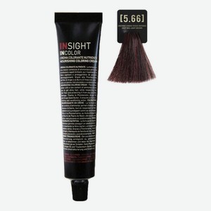 Крем-краска для волос с фитокератином Incolor Crema Colorante 100мл: 5.66 Красный интенсивный светло-коричневый