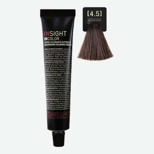 Крем-краска для волос с фитокератином Incolor Crema Colorante 100мл: 4.5 Махагоновый коричневый