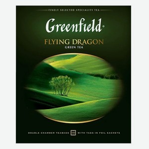 Чай зеленый Greenfield Flying Dragon в пакетиках, 100 шт