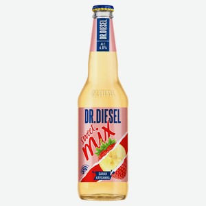 Пивной напиток Dr. Diesel нефильтрованный осветлённый клубника банан 6%, 450 мл