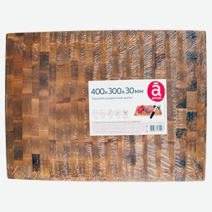 Доска разделочная Actuel торцевая деревянная, 400х300х30 мм