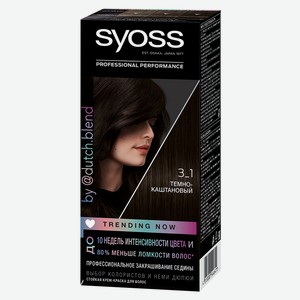 Крем-краска для волос Syoss Color Темно каштановый тон 3-1, 115 мл