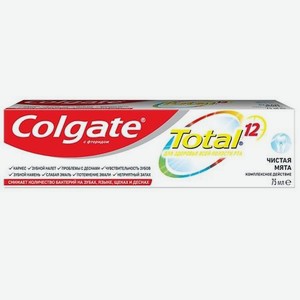 COLGATE Комплексная антибактериальная зубная паста Total 12 Чистая Мята