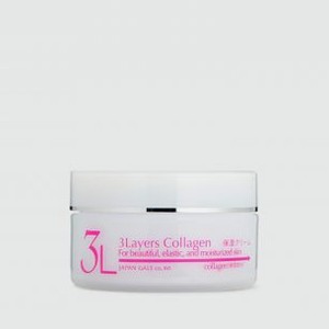 Увлажняющий крем 3 Слоя Коллагена JAPAN GALS 3 Layers Collagen Moisturizing Cream 60 гр