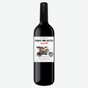 Вино Como Una Moto красное полусладкое Испания, 0,75 л