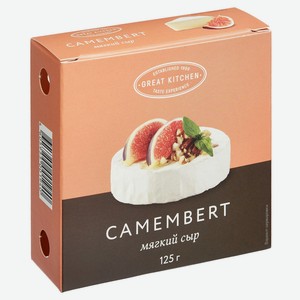 Сыр «Томмолоко» Great Kitchen Камамбер Блан 50% БЗМЖ, 125 г