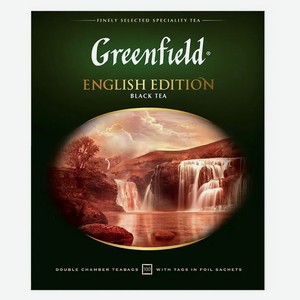 Чай черный Greenfield English Edition в пакетиках, 100 шт