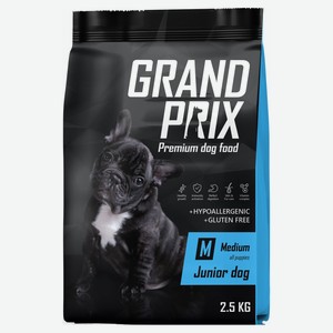 Сухой корм для щенков собак средних пород GRAND PRIX Medium Junior 2.5 кг