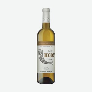 Вино Псоу Белое полусладкое, Абхазия, 0,75 л