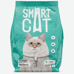 Корм Smart Cat для стерилизованных кошек, с курицей (400 г)