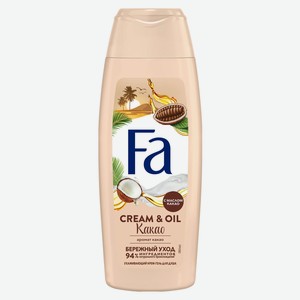 Гель для душа Fa Cream&Oil с маслом кокоса и ароматом какао бережный уход, 250 мл