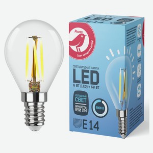 LED-Лампа АШАН Красная птица E14 6-60W