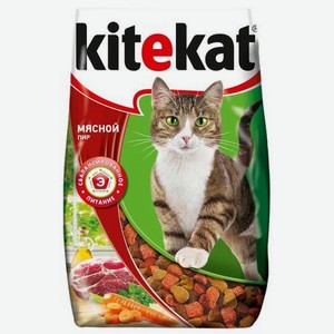 Корм сухой для кошек KiteKat 800г Мясной пир