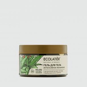 Гель для тела Интенсивное увлажнение ECOLATIER Organic Aloe Vera & Сharcoal 250 мл